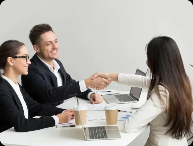 meeting with client